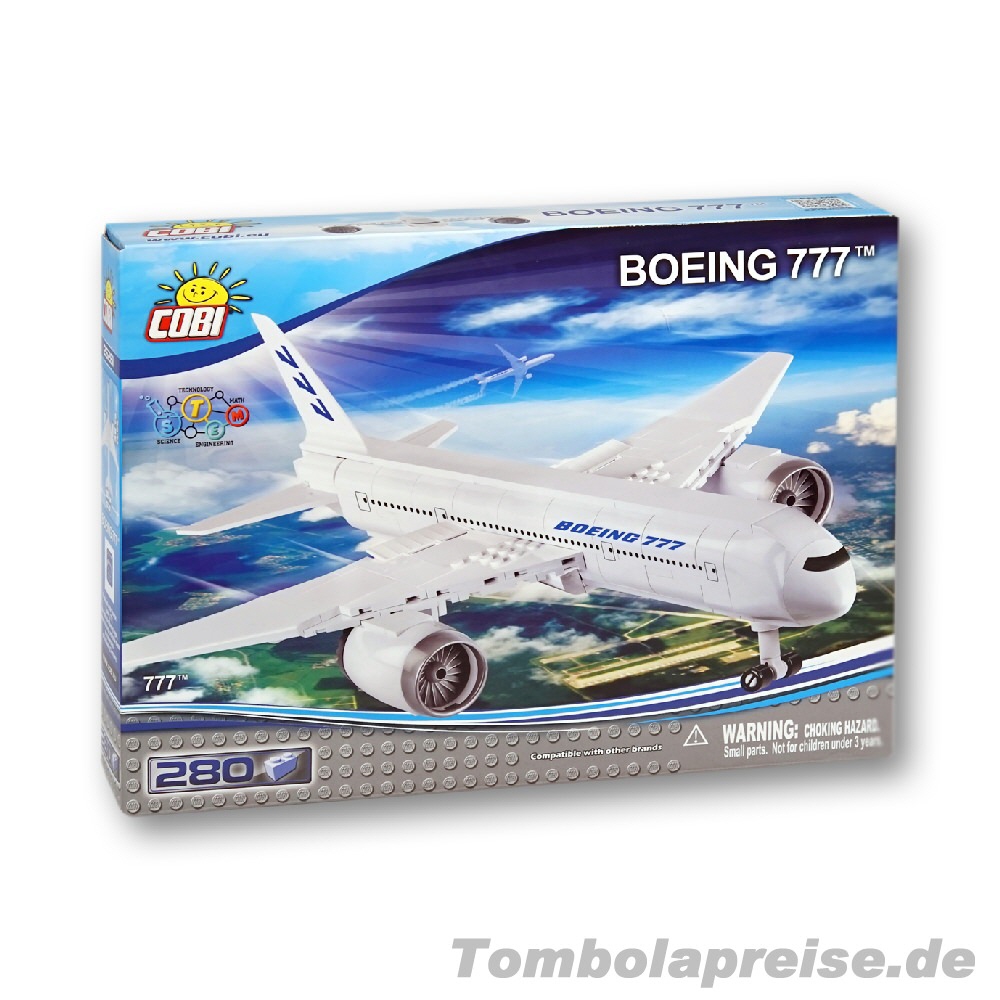Tombolapreis Boeing 777 Steckbausteinkasten
