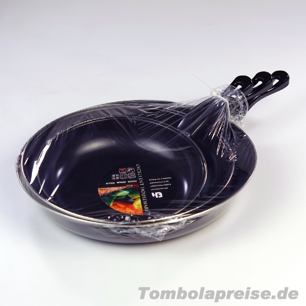 Tombolapreis Bratpfannen 3er-Set