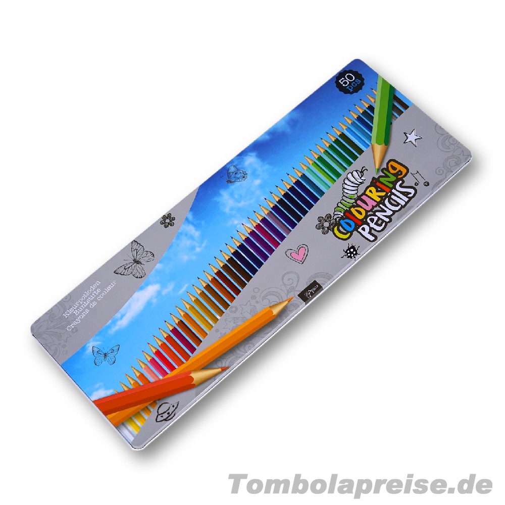 Tombolapreis 50er-Box Buntstifte