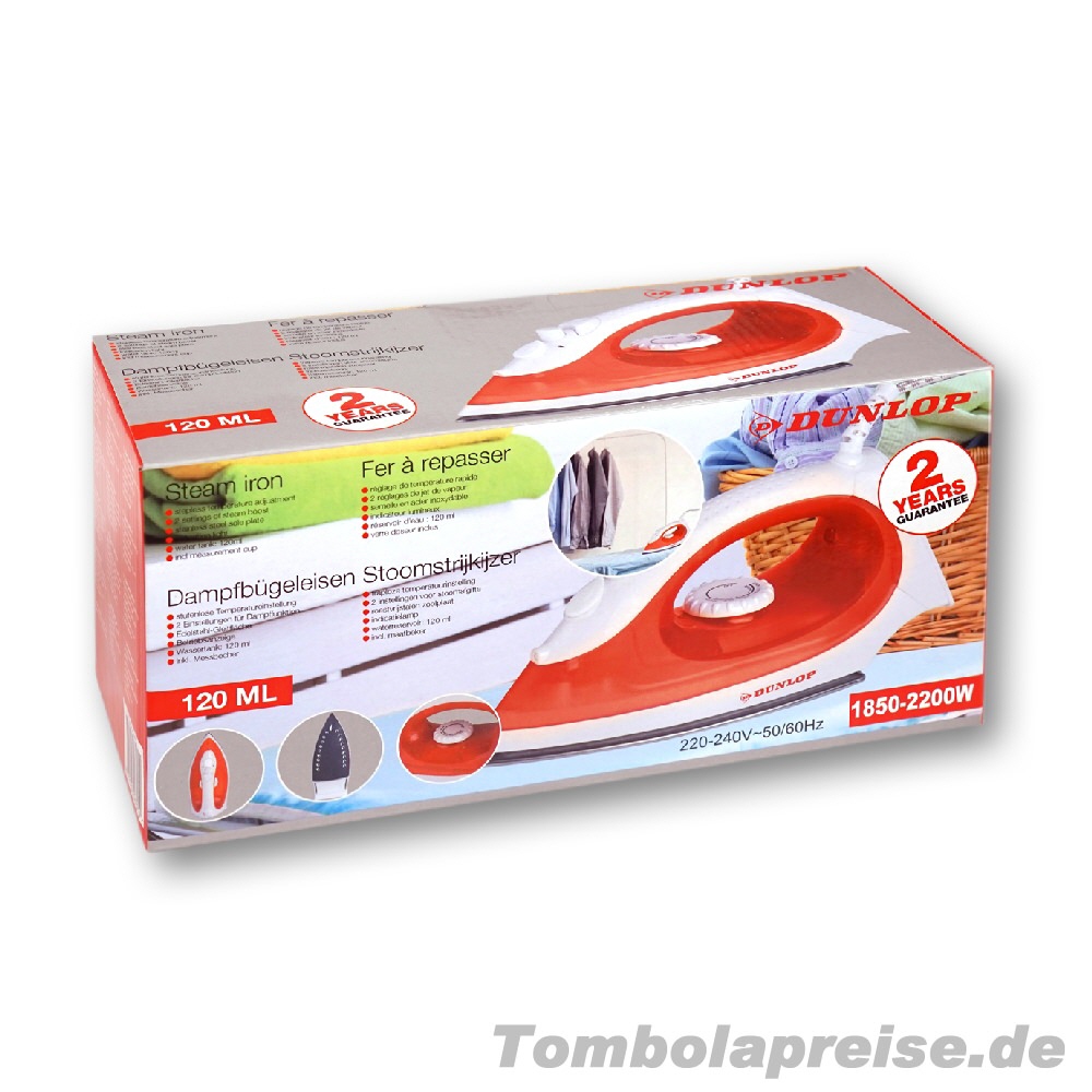 Tombolapreis Bügeleisen rot