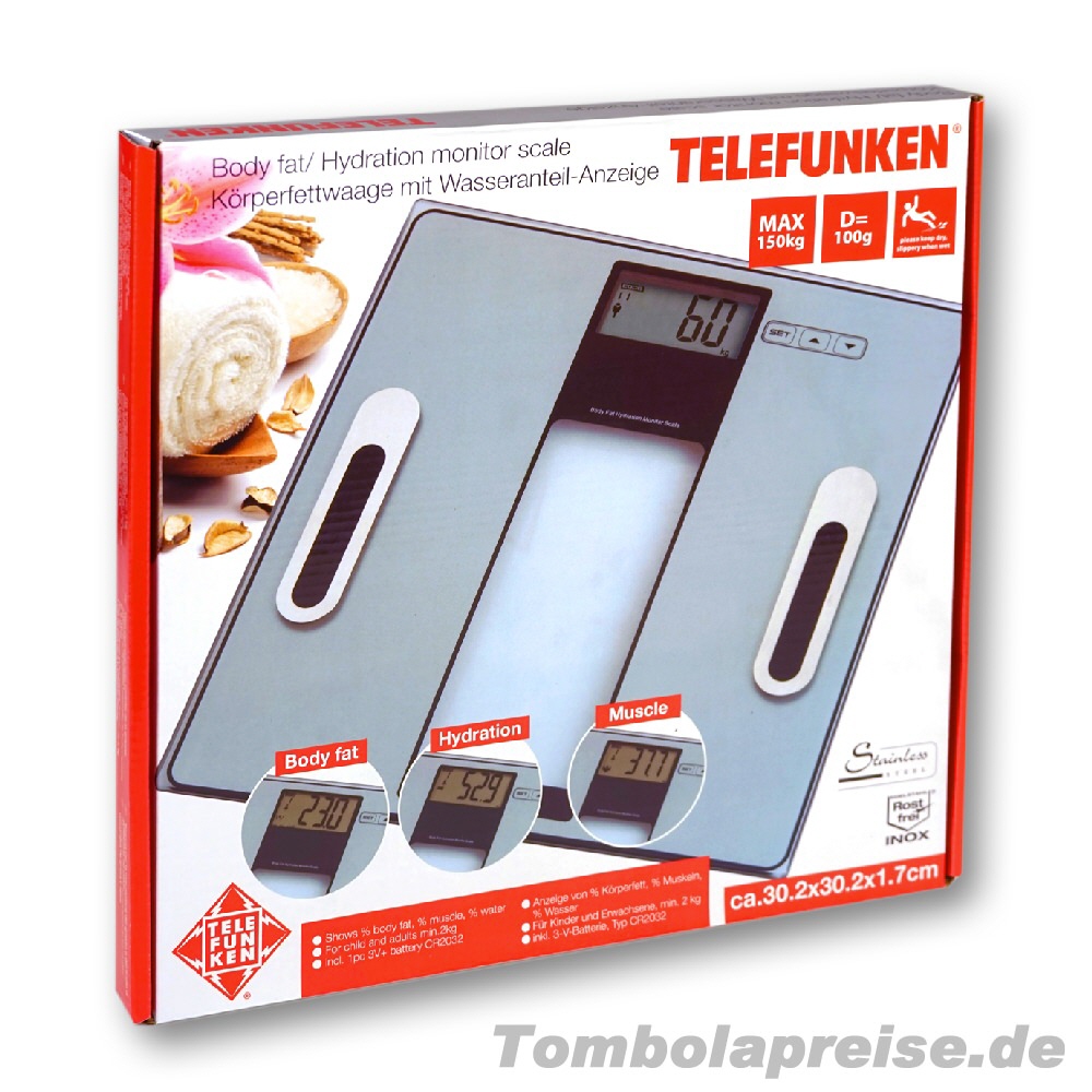 Tombolapreis Körperfettwaage digital