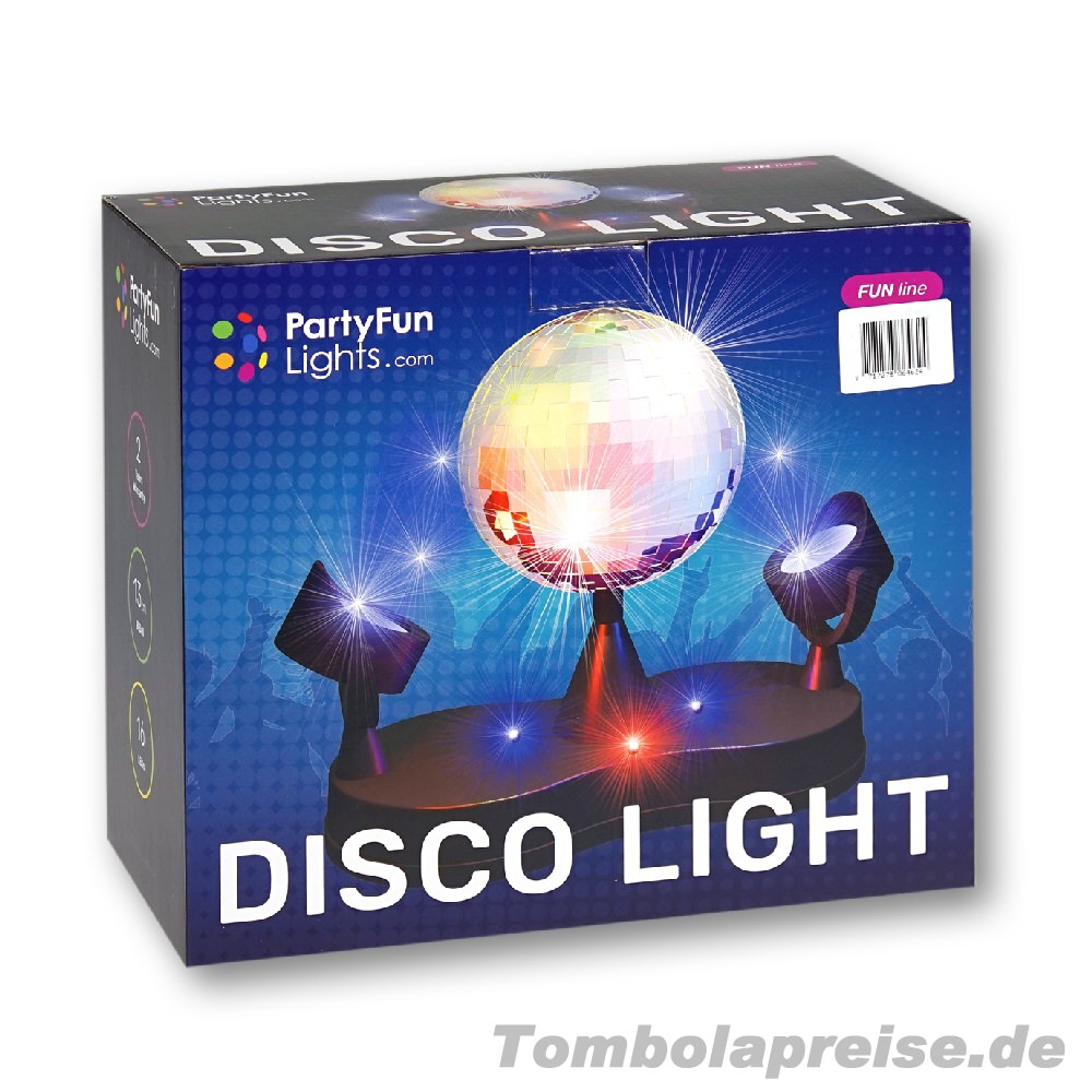 Tombolapreis Disco-Licht Kugel-Doppelstrahler