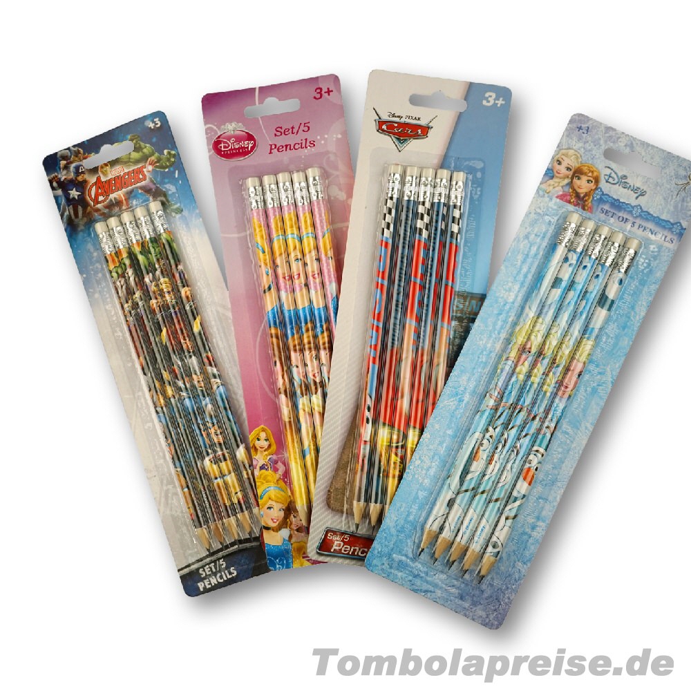 Tombolapreis Disney-Bleistift-Set