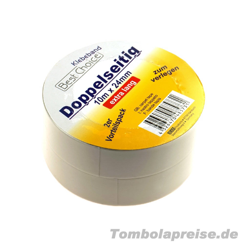 Tombolapreis Doppelklebeband