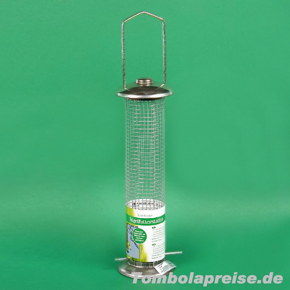 Tombolapreis Vogelfutterstation aus Edelstahl