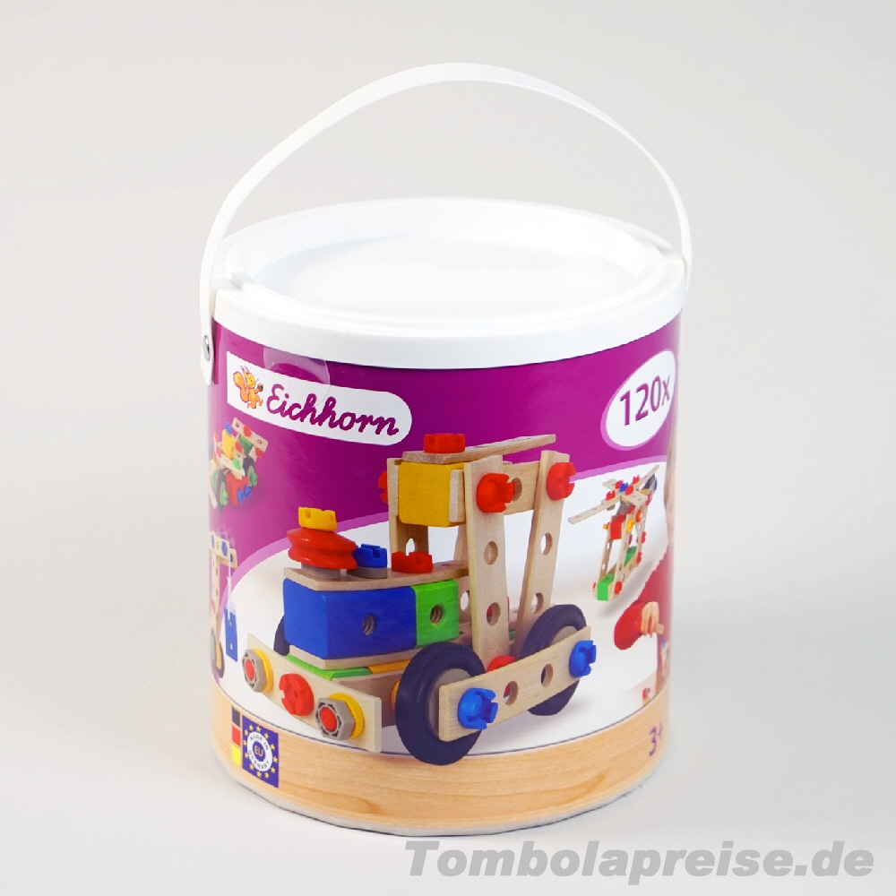 Tombolapreis Holzspielzeug-Tonne
