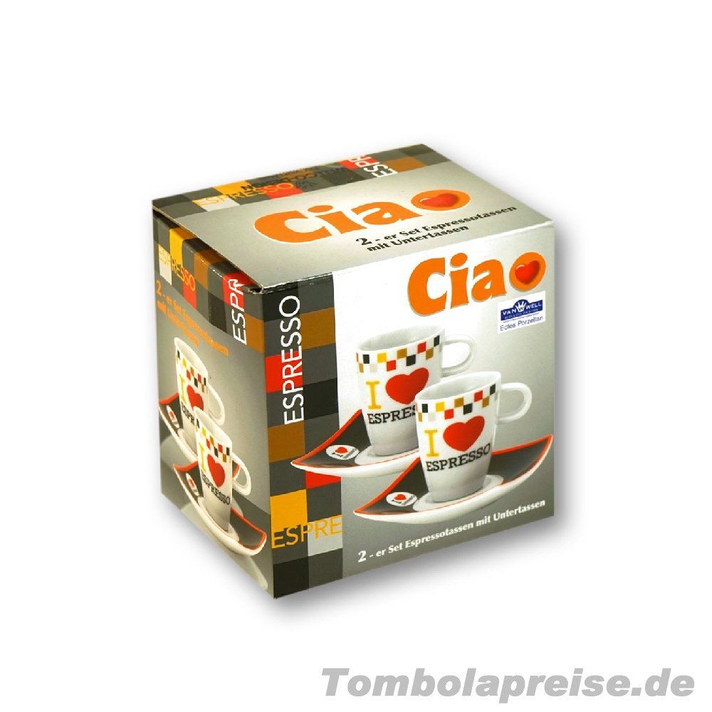 Tombolapreis Espresso-Tassen