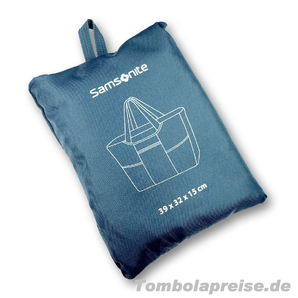 Tombolapreis Faltbare Einkaufstasche blau