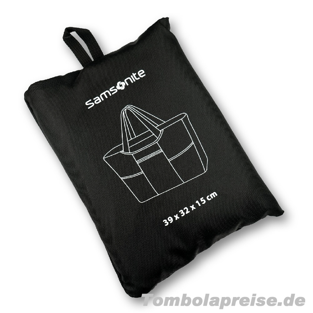Tombolapreis Faltbare Einkaufstasche schwarz