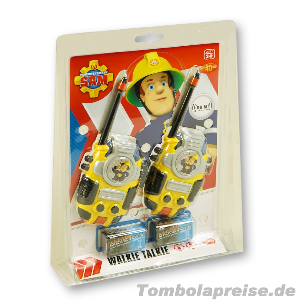 Tombolapreis Feuerwehrmann Sam Walkie-Talkie
