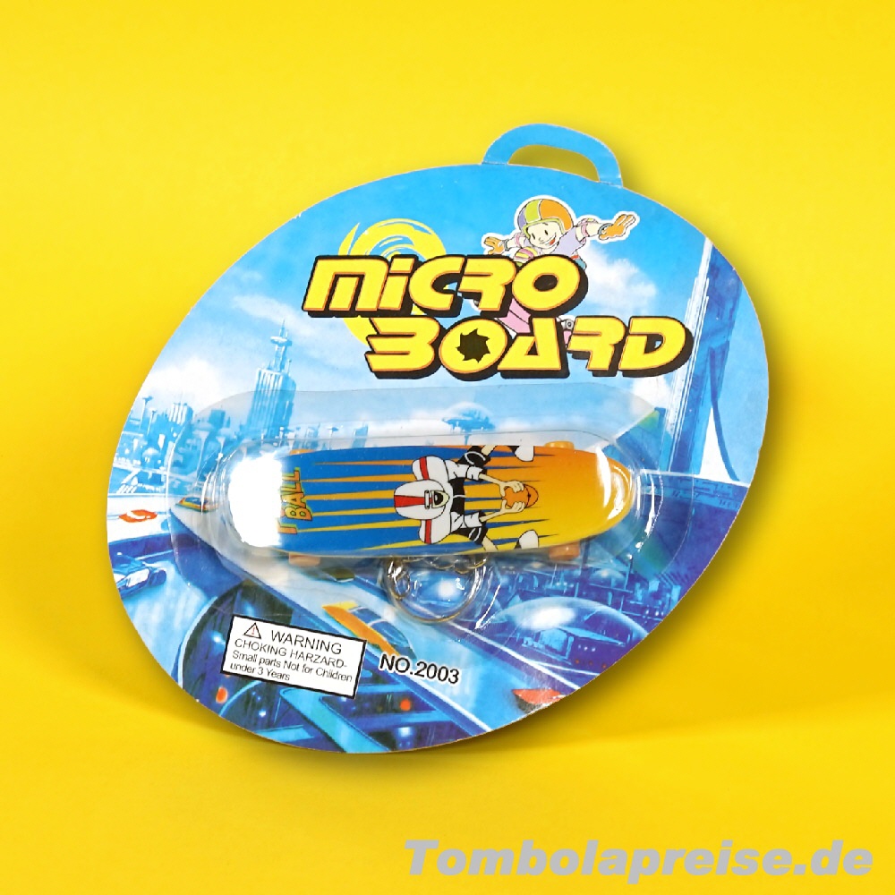 Tombolapreis Finger-Skateboard mit Anhänger