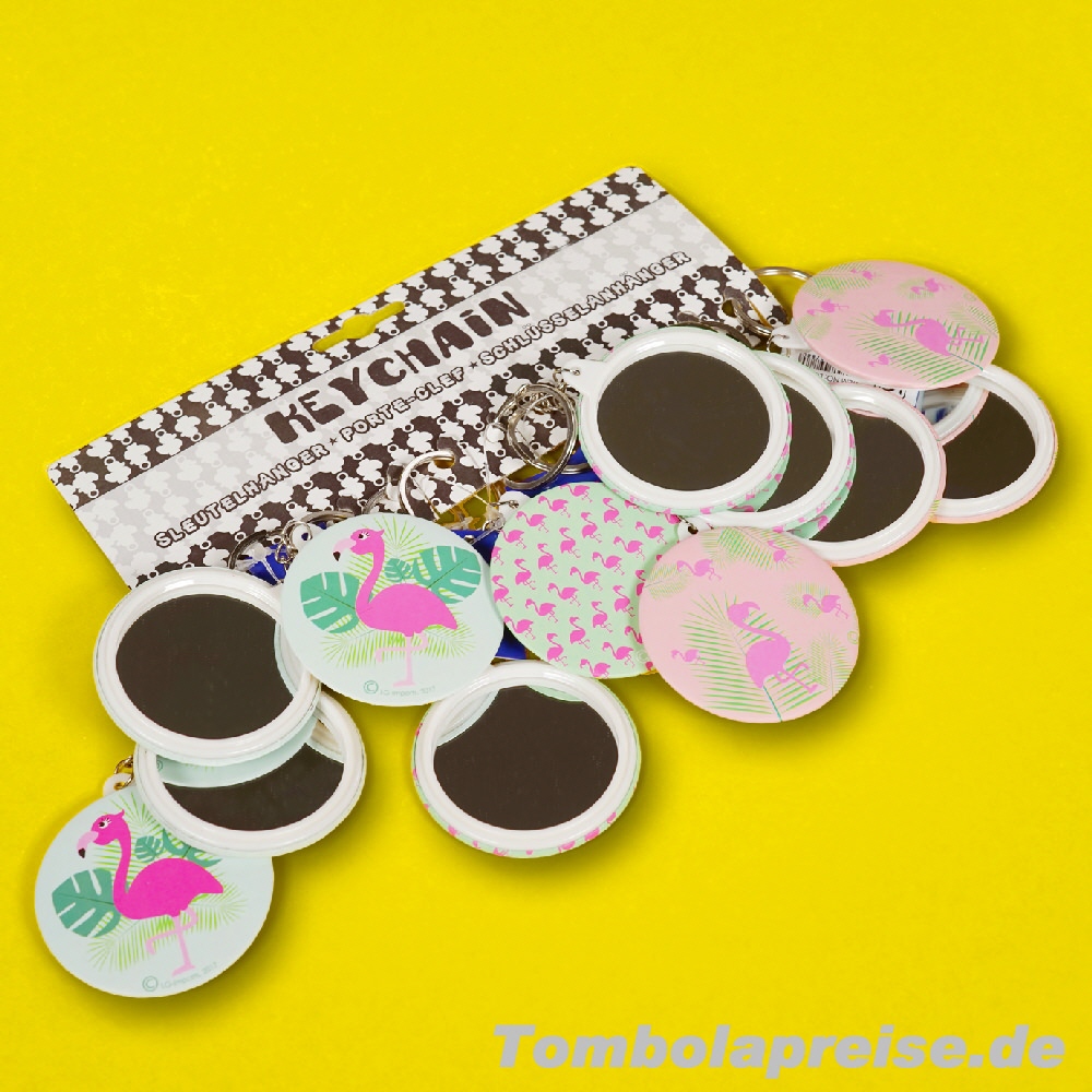 Tombolapreis Flamingo Spiegel-Anhänger