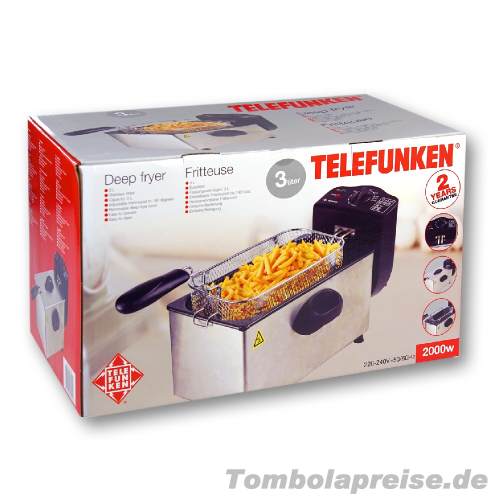 Tombolapreis Friteuse 3 Liter