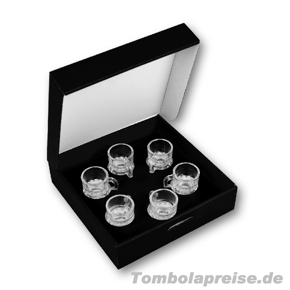 Tombolapreis Schnapsstamper 6er-Set in Geschenkbox