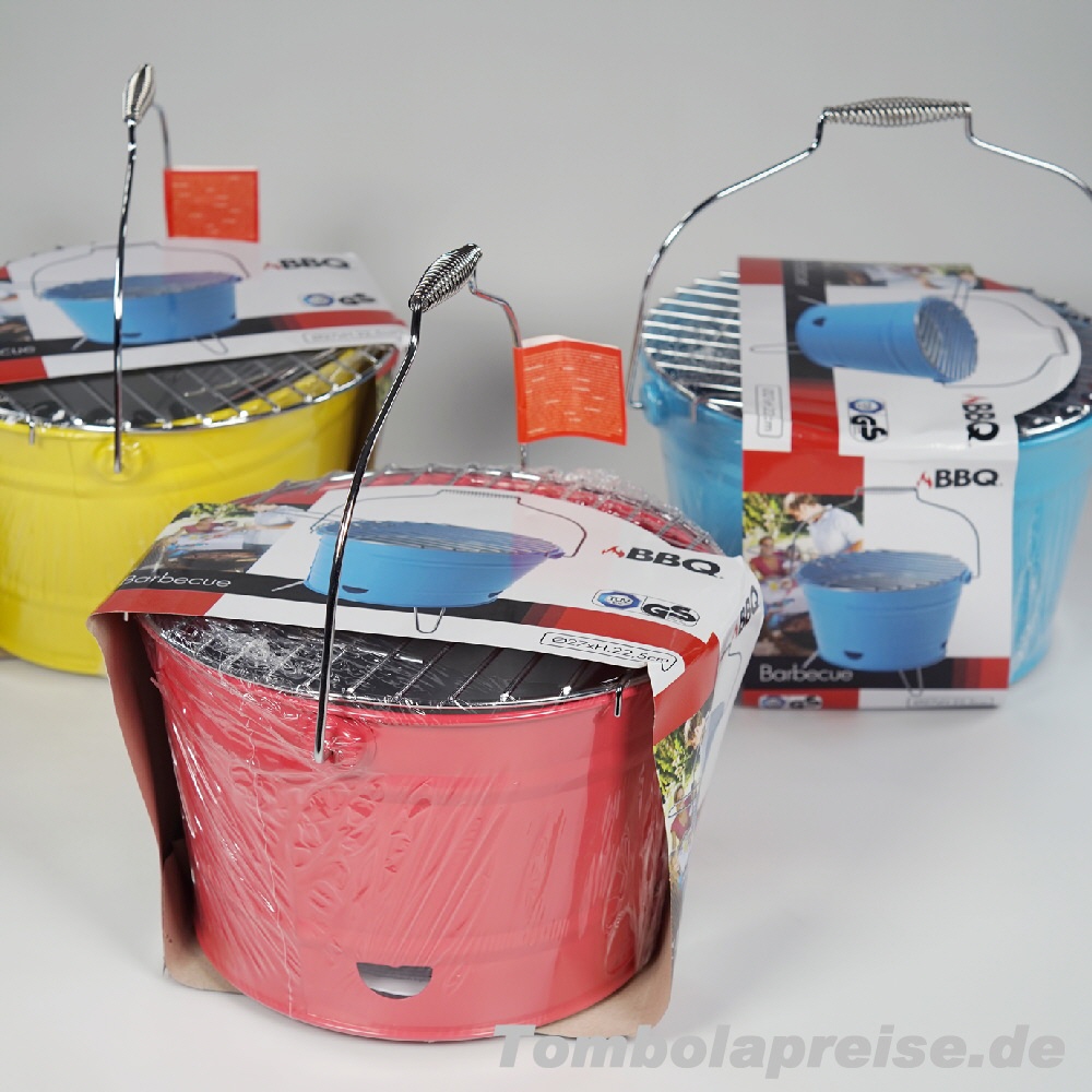 Tombolapreis Grilleimer rund und bunt