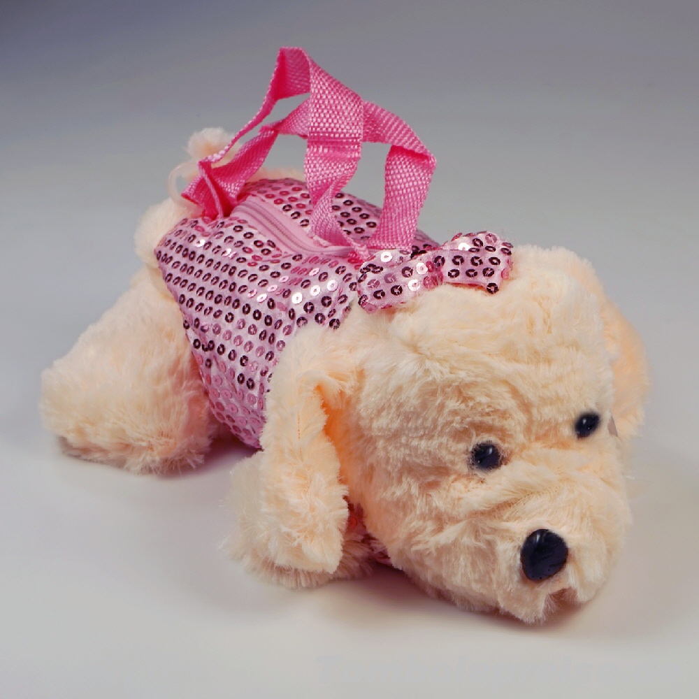Tombolapreis Handtasche Plüschhund