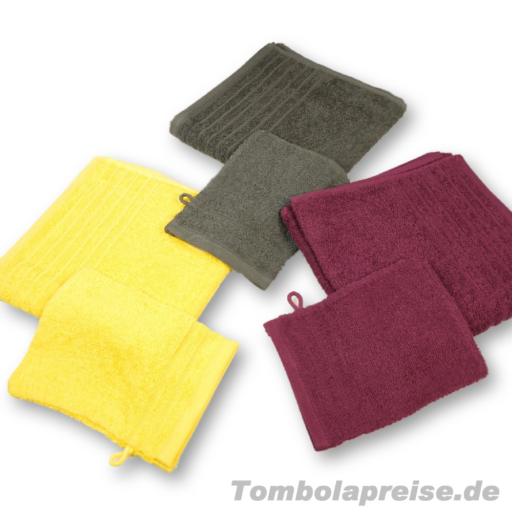 Tombolapreis Handtuch mit Waschlappen
