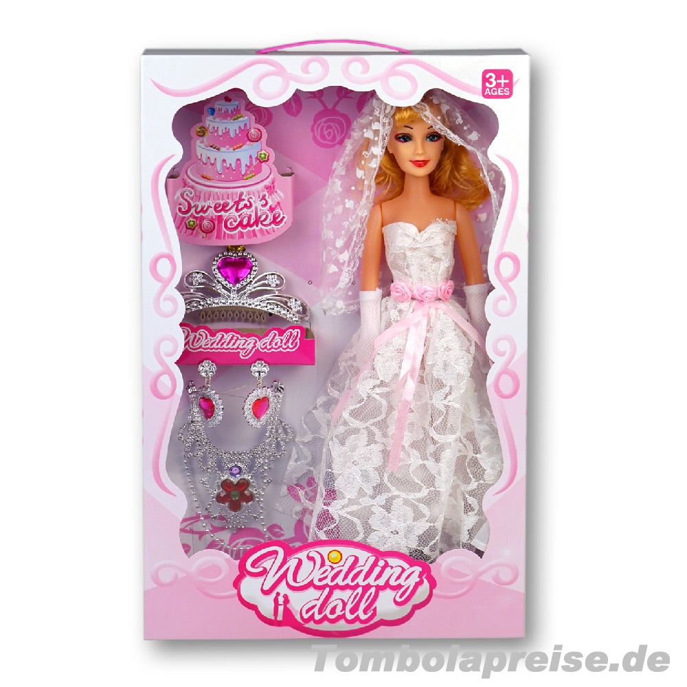 Tombolapreis Hochzeitspuppe mit Zubehör