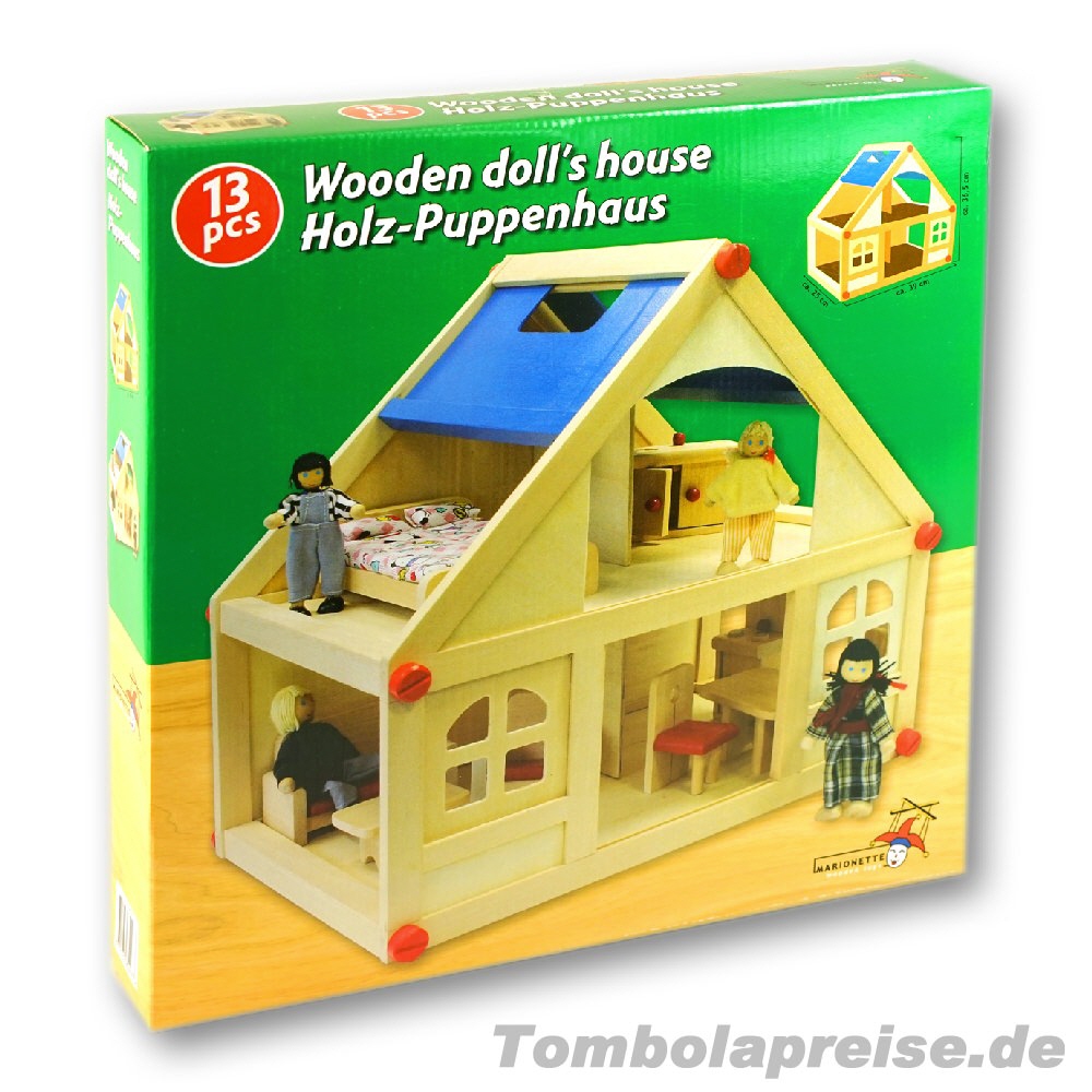 Tombolapreis Holz-Puppenhaus