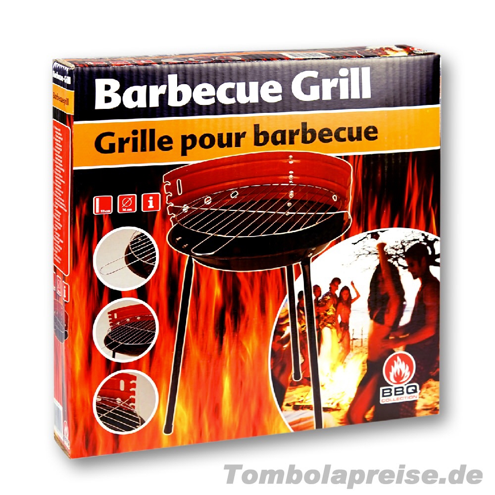 Tombolapreis Holzkohlegrill rund