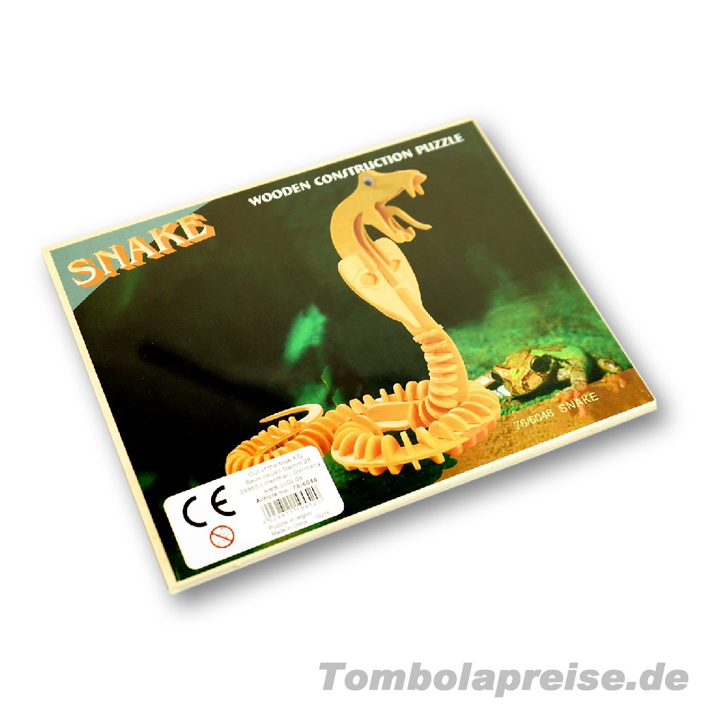 Tombolapreis Holzpuzzle Wilde Tiere