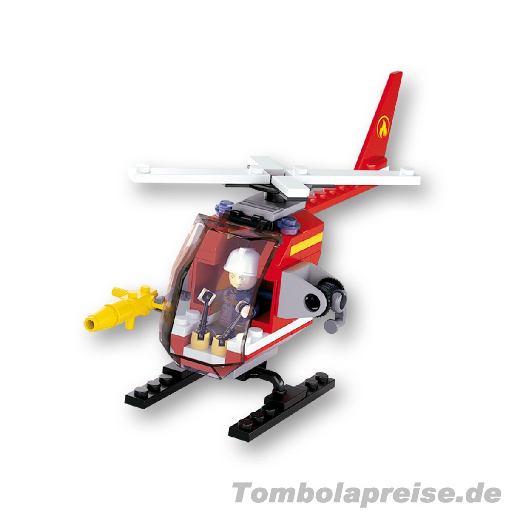 Tombolapreis Klemmbausteinkasten Feuerwehr-Heli
