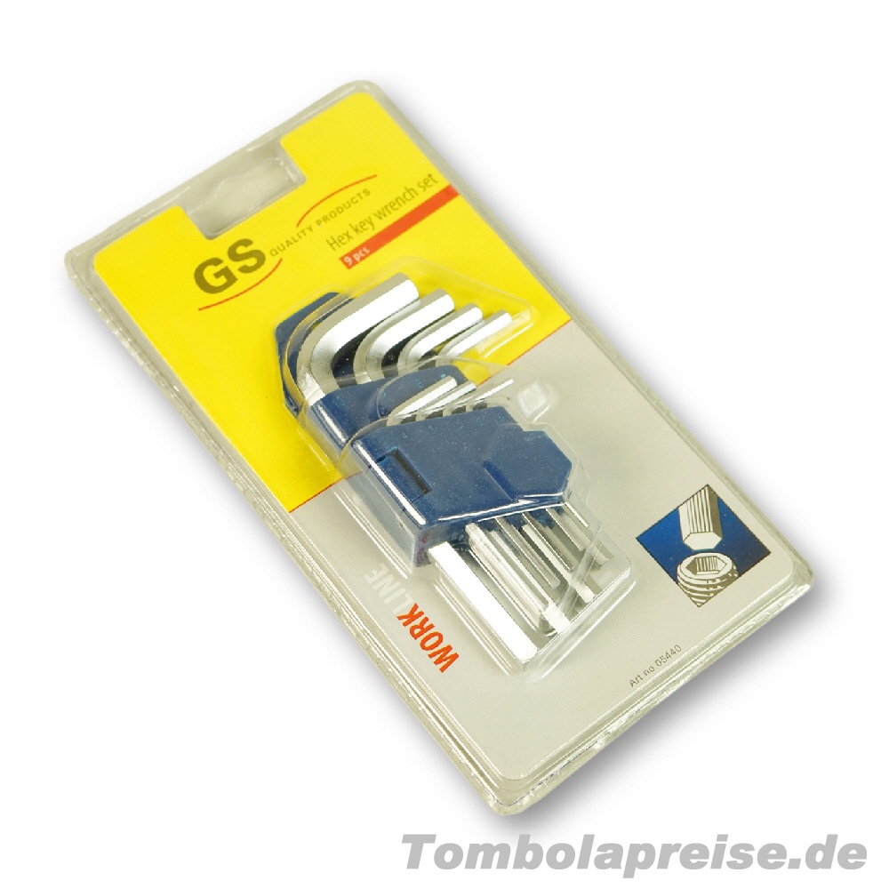 Tombolapreis Innensechskant-Schlüsselset