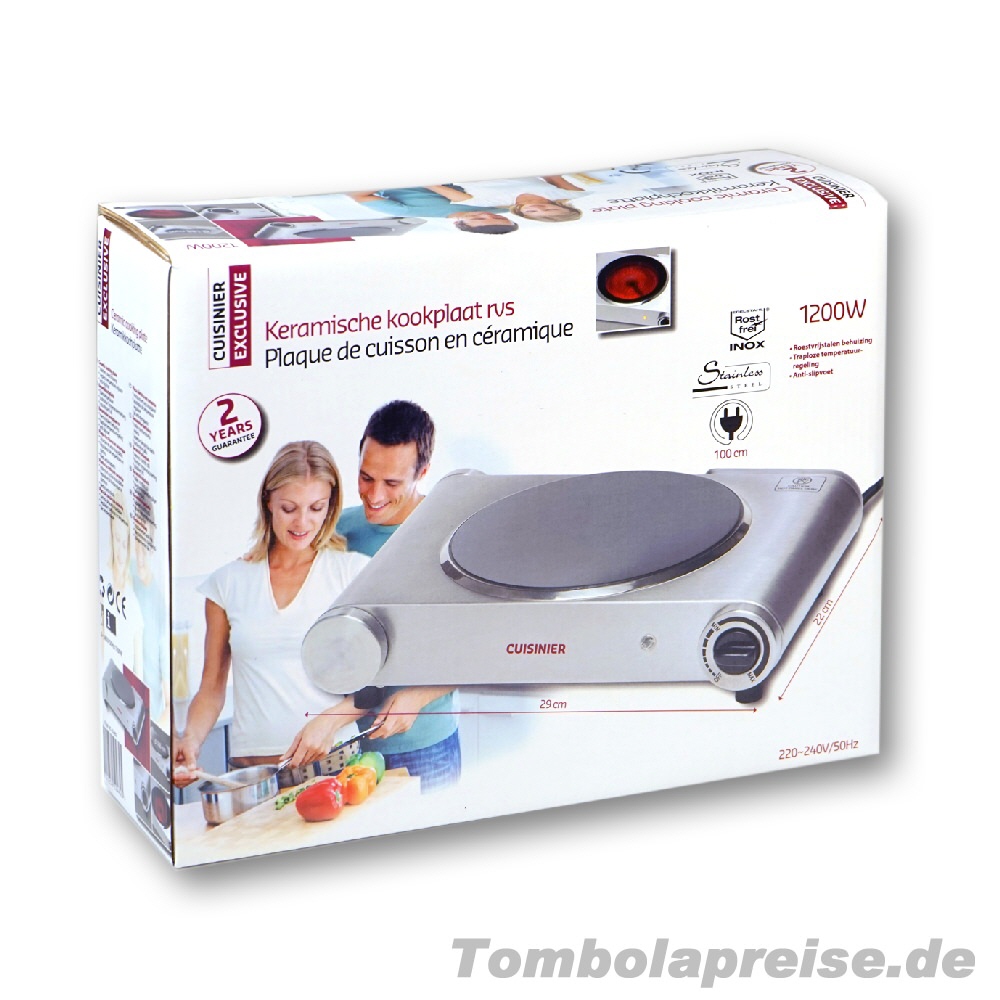 Tombolapreis Kochplatte