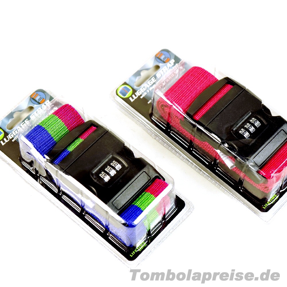 Tombolapreis Reise-Koffergurte