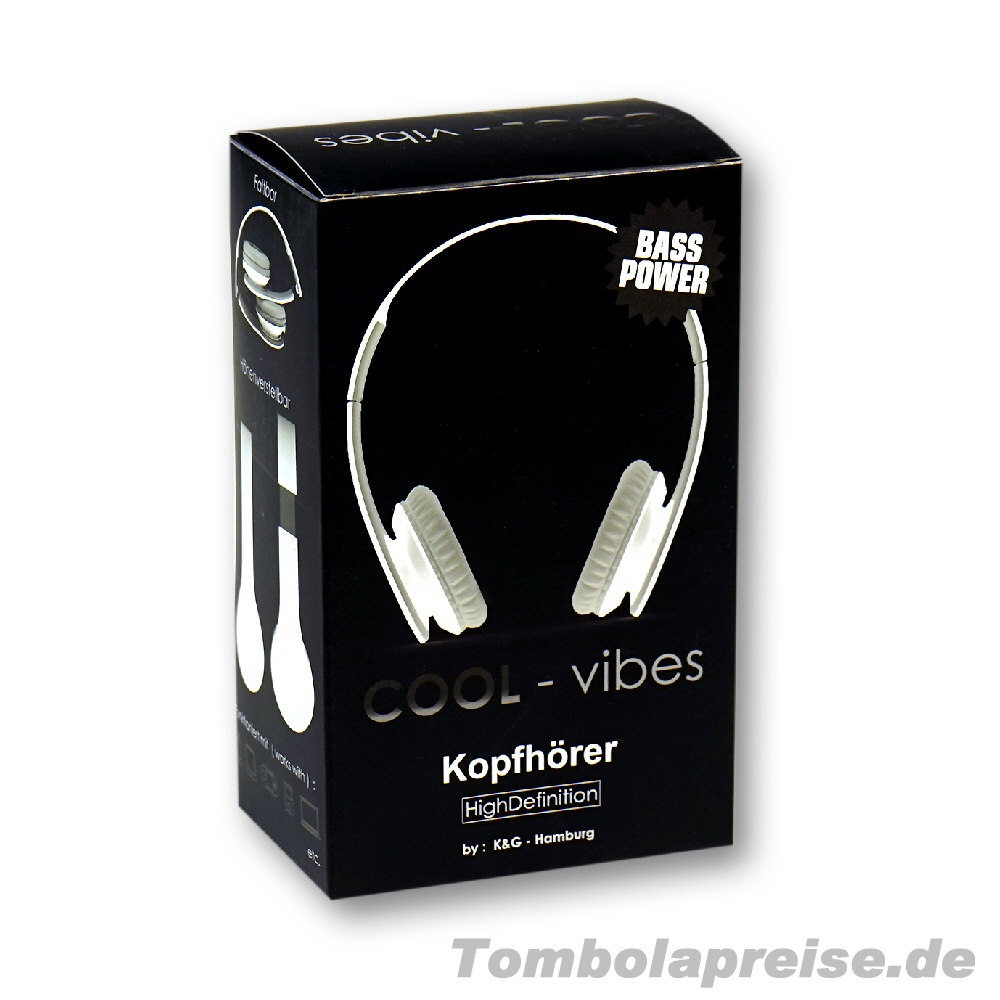 Tombolapreis Kopfhörer weiß