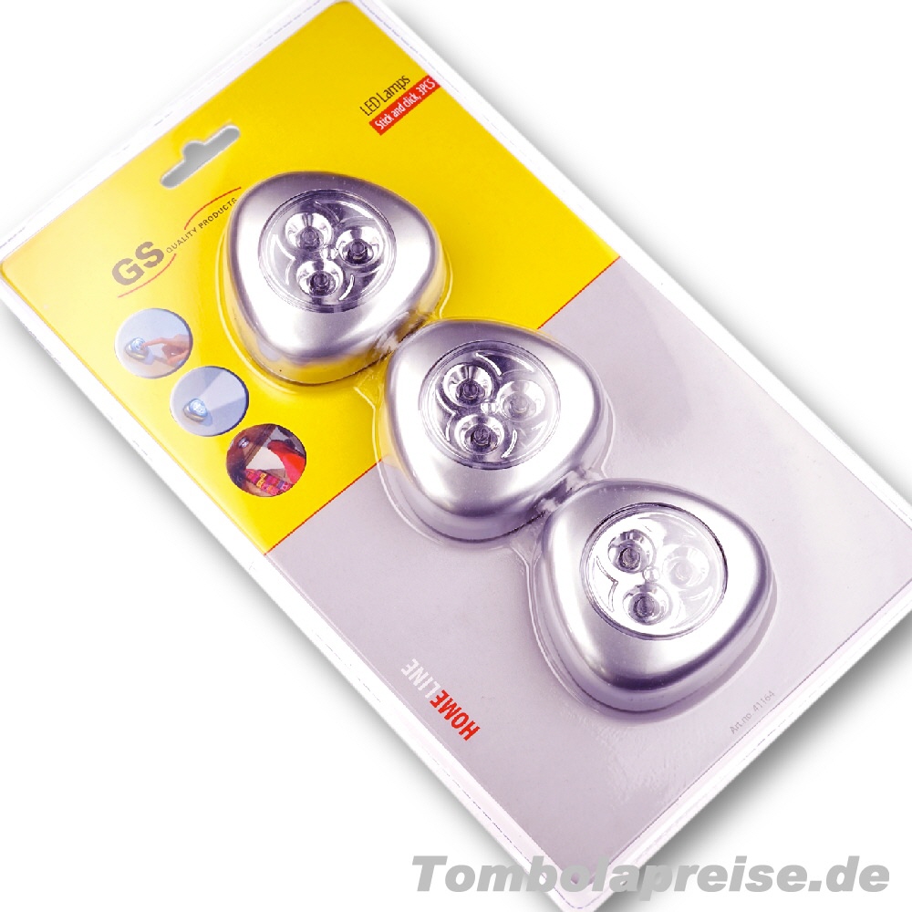 Tombolapreis 3er-Set LED-Leuchten