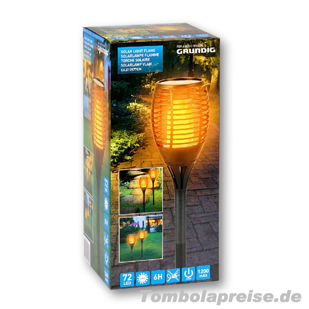Tombolapreis LED Solar-Fackel-Leuchte