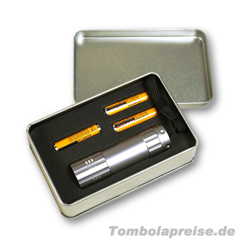 Tombolapreis LED-Taschenlampen-Box