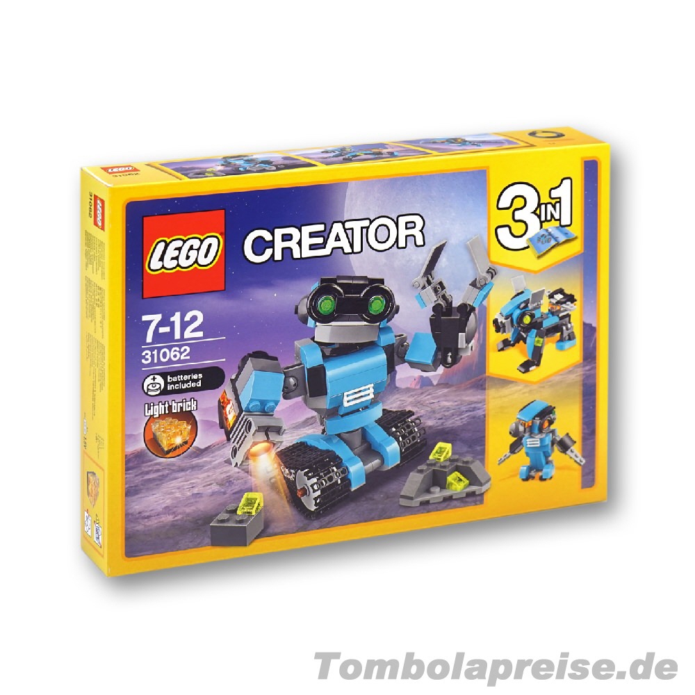 Tombolapreis LEGO Creator Forschungsroboter