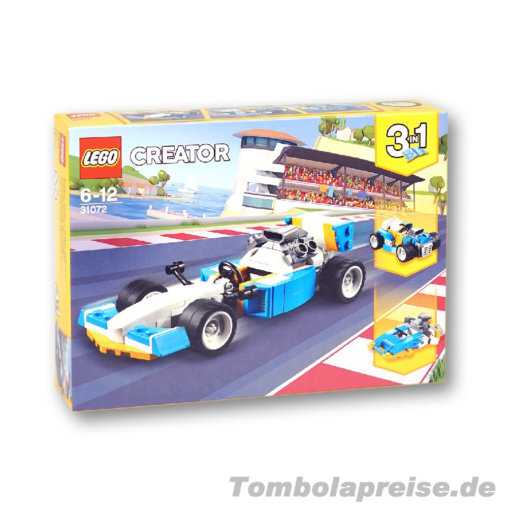 Tombolapreis LEGO Rennwagen Creator