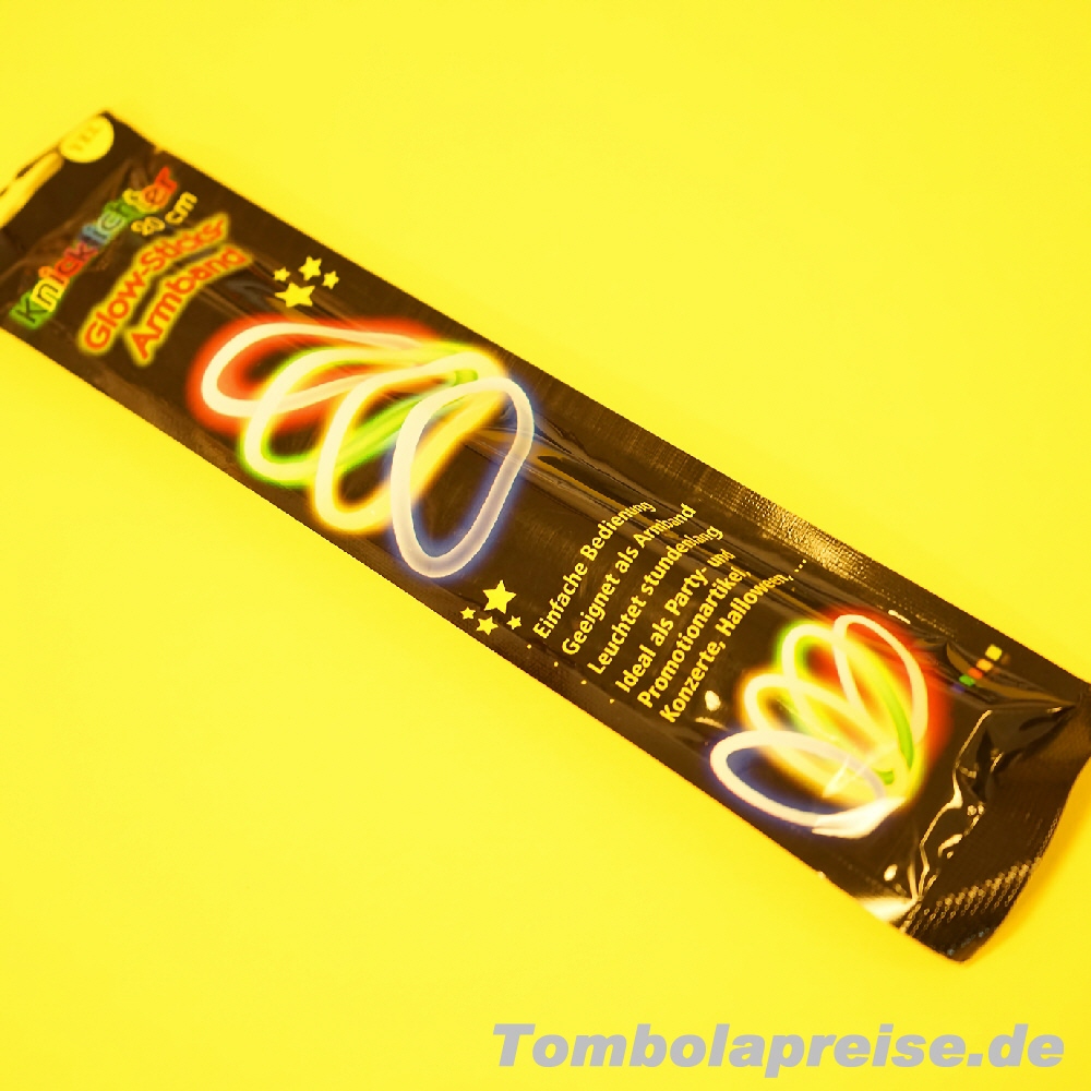 Tombolapreis Leuchtarmbänder