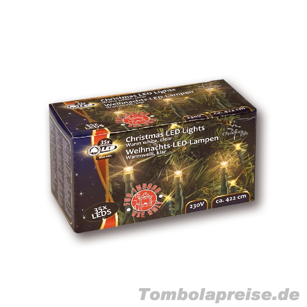Tombolapreis Lichterkette 35 LEDs weiss