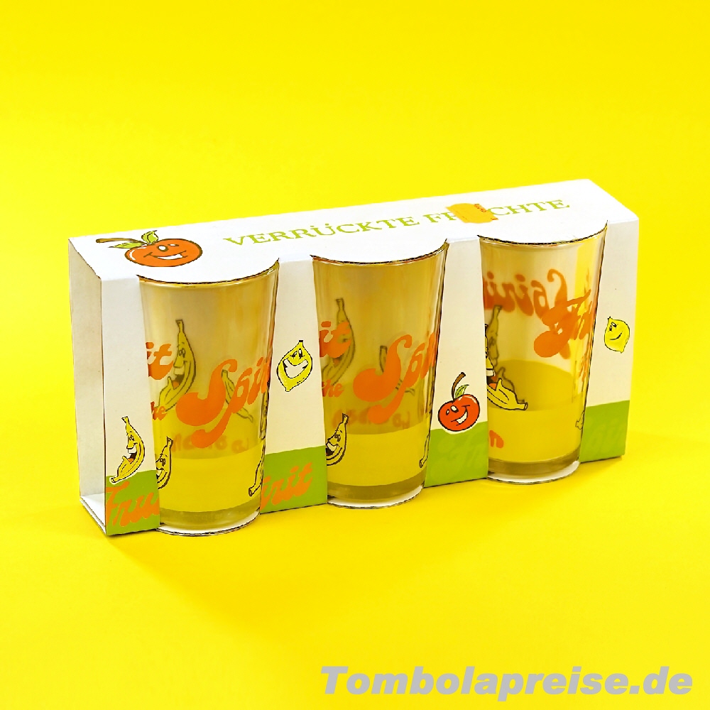 Tombolapreis Limogläser Früchte