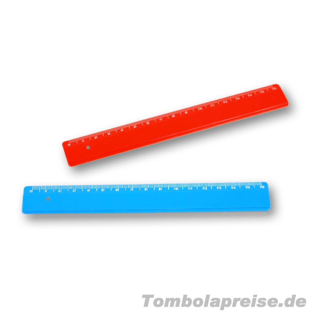 Tombolapreis Lineal rot und blau