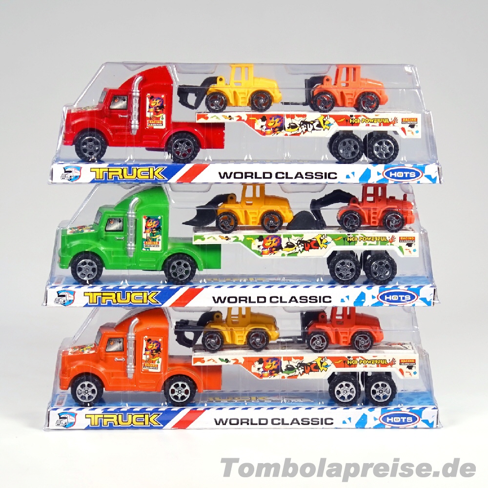 Tombolapreis LKW mit Anhänger Baufahrzeuge