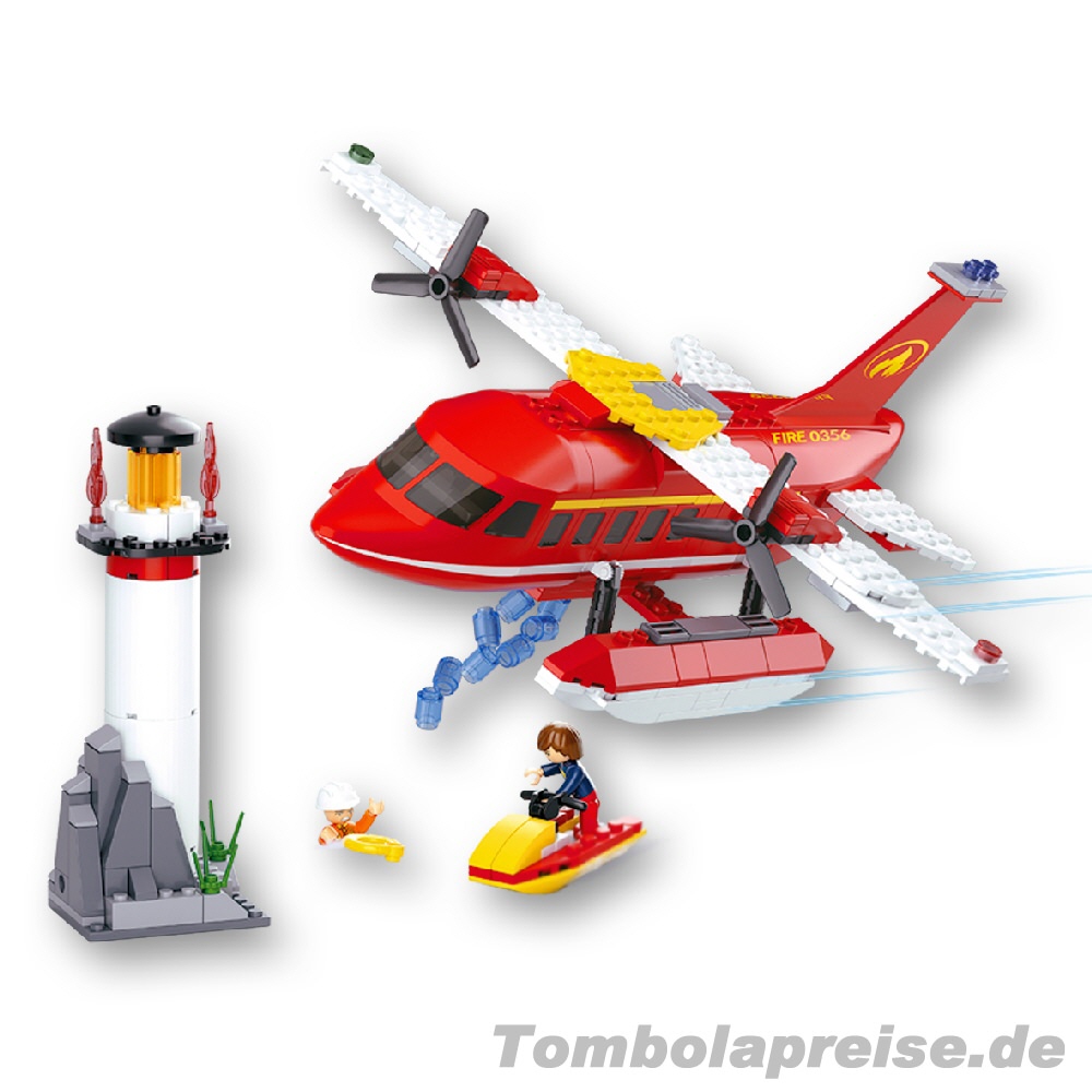 Tombolapreis Steckbausteinkasten Löschflugzeug