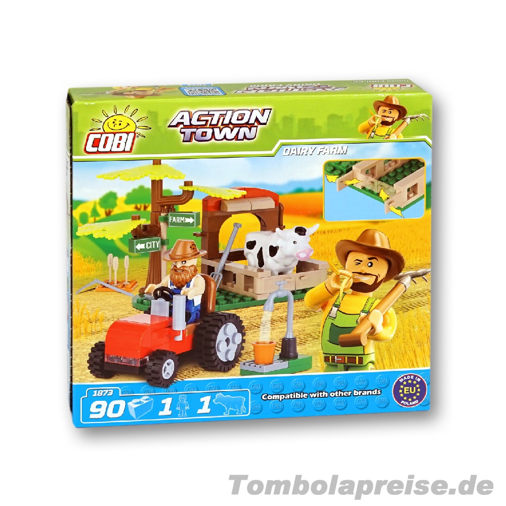 Tombolapreis Steckbausteinset Milchbauer