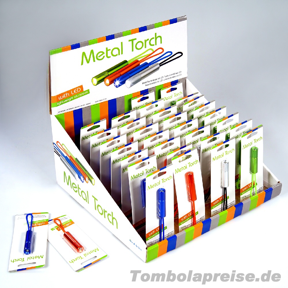 Tombolapreis Mini-Taschenlampe mit Schlaufe