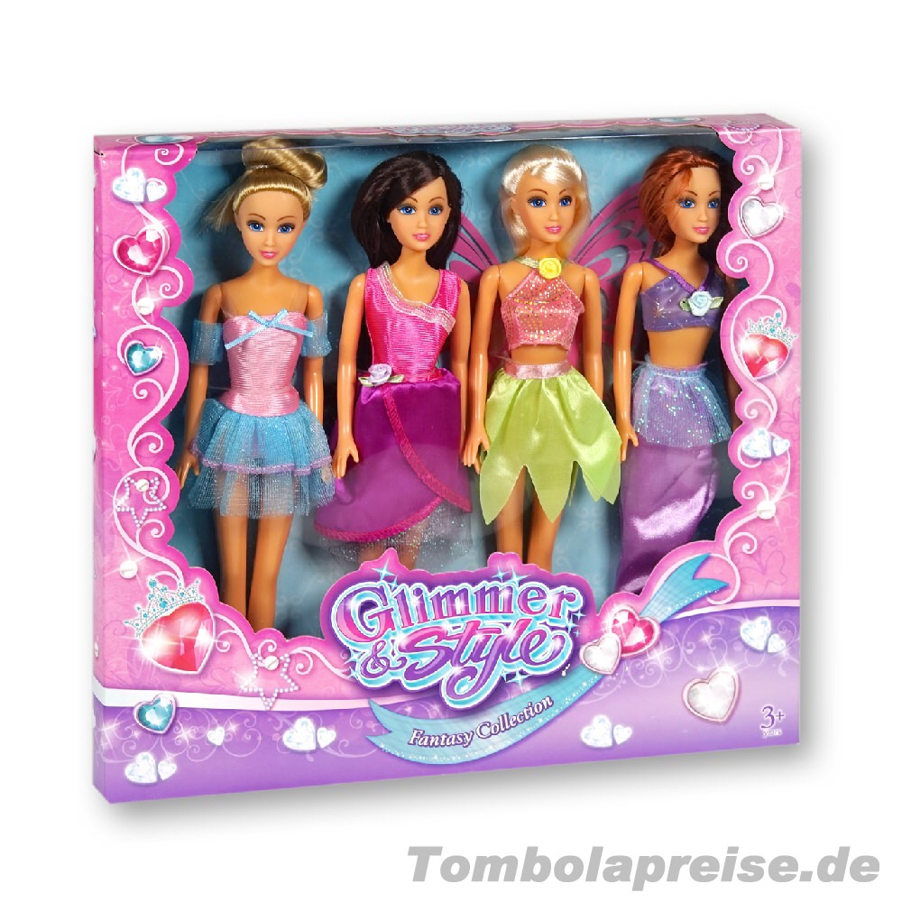 Tombolapreis Modepuppen 4er-Set