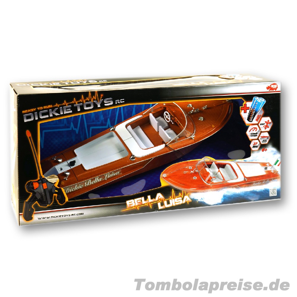 Tombolapreis Motoryacht mit Fernsteuerung