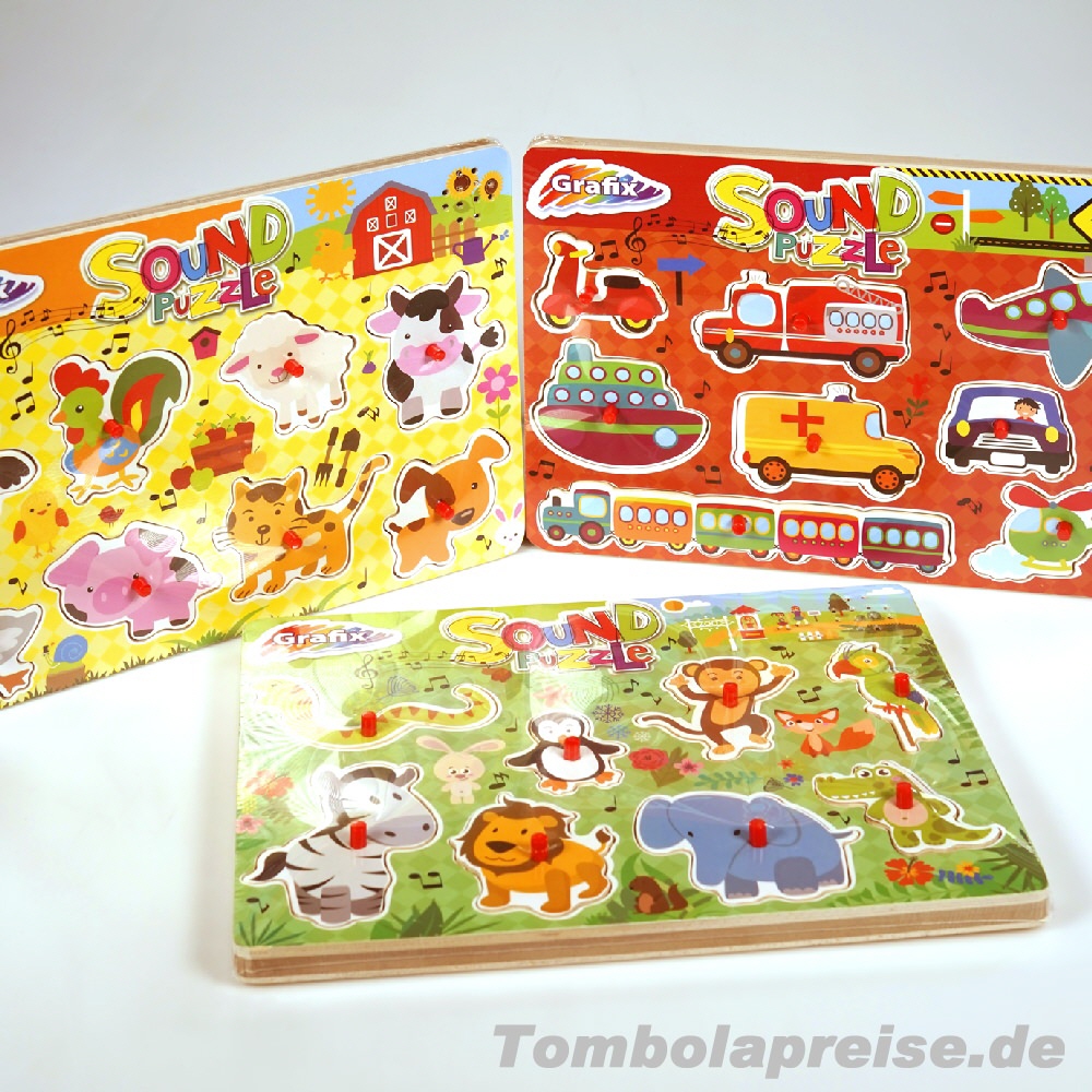 Tombolapreis Holzpuzzle Steckspiel