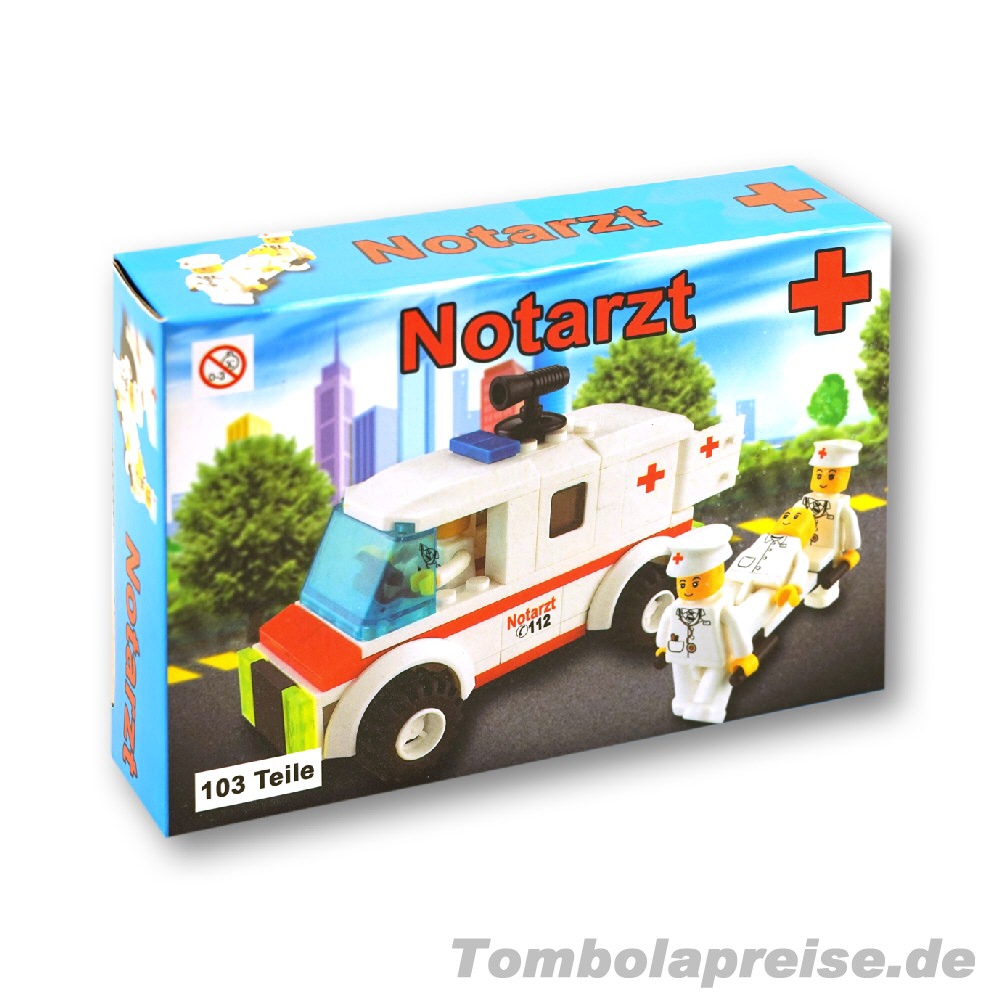 Tombolapreis Steckbausteinkasten Notarzt 103teilig