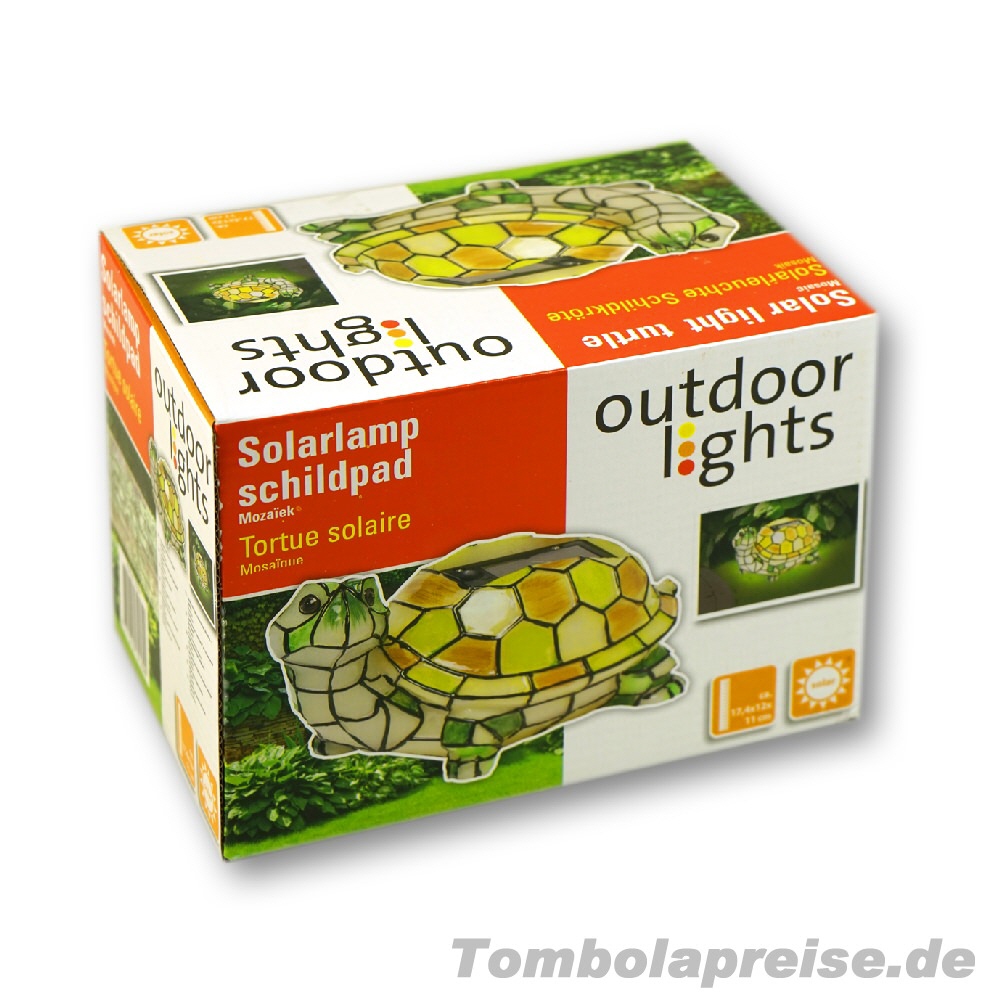 Tombolapreis Solarleuchte Schildkröte