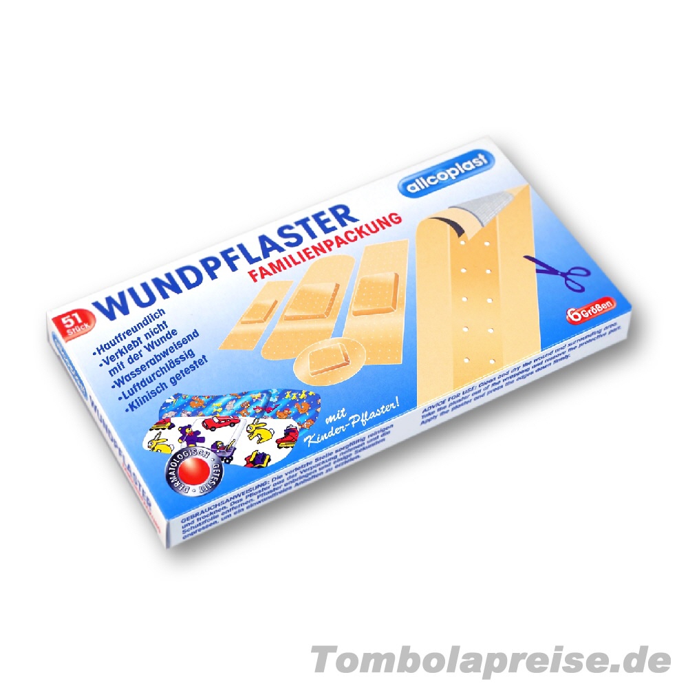 Tombolapreis Pflaster-Familienpackung