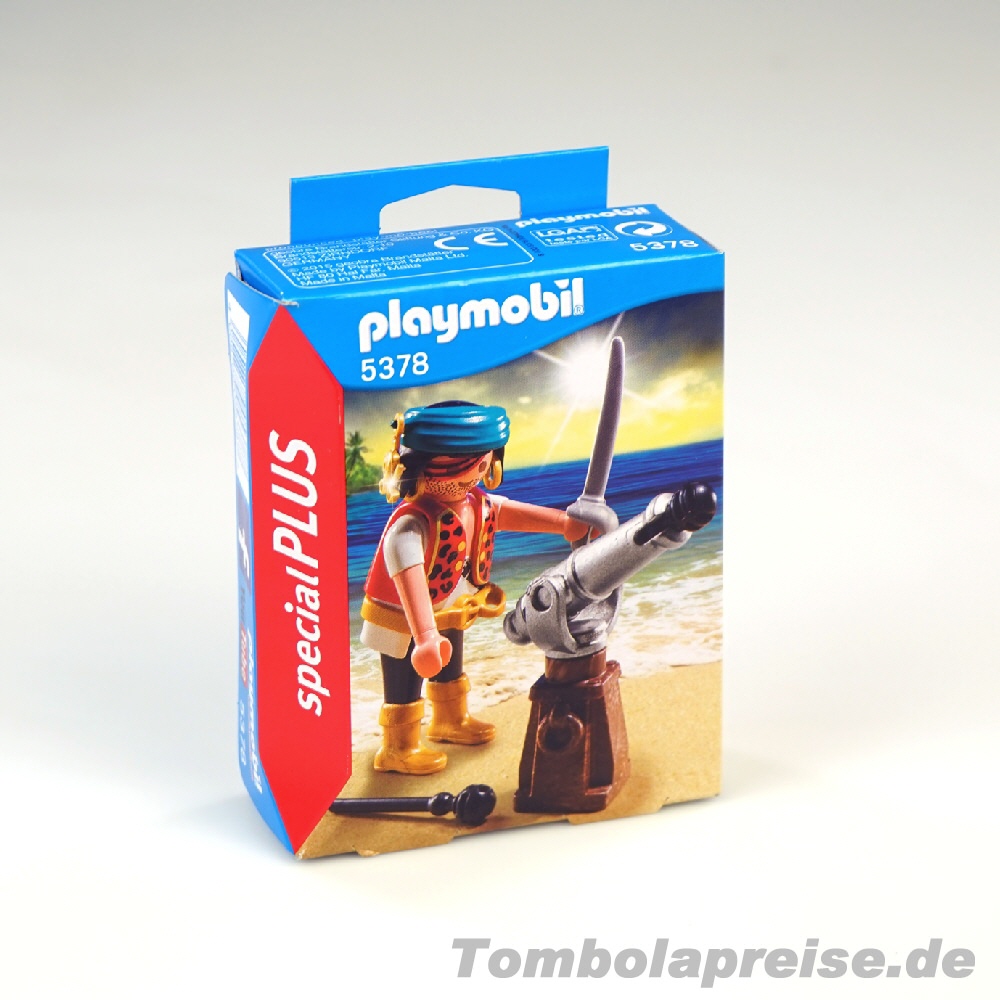 Tombolapreis Pirat mit Kanone Playmobil
